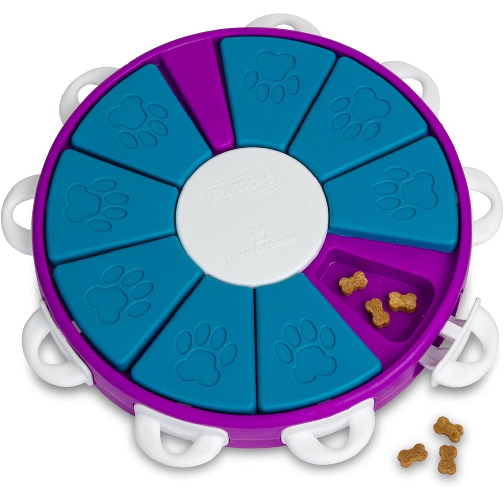 Outward Hound Purple and Teal Dog Enrichment Toy